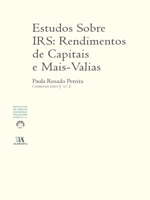 cover image of Estudos Sobre IRS
